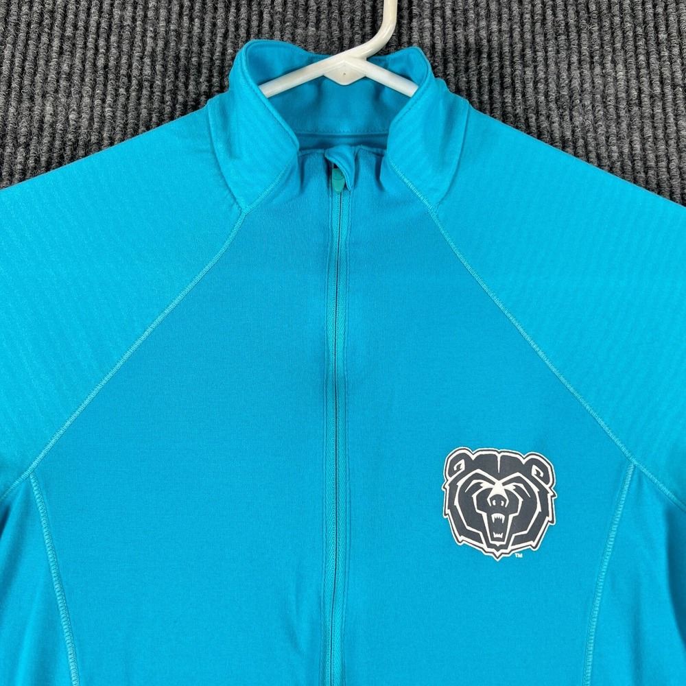 Missouri State Bears Shirt Womens Medium Blue Under Armour Semi Fitted 1/4 Zip